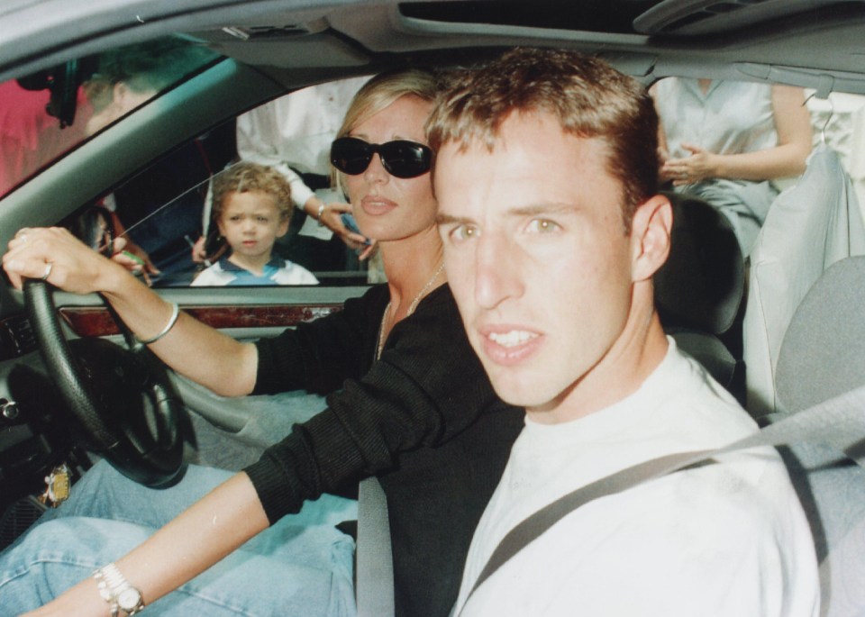 Alison, seen driving Southgate shortly after his penalty miss at Euro 96, supported her man through his career upset