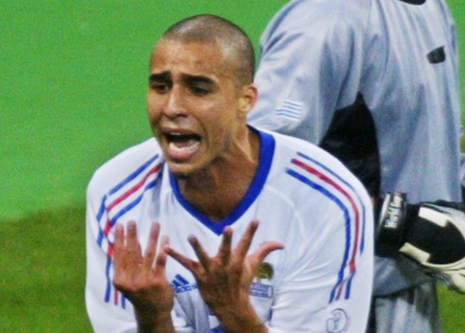  David Trezeguet failed to find a way past the Uruguayans in 2002