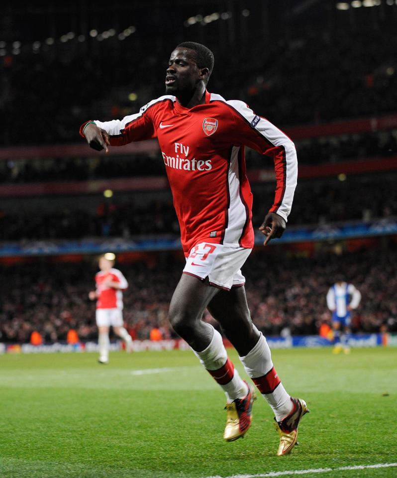  Former Arsenal star Emmanuel Eboue was arrested on suspicion of arson