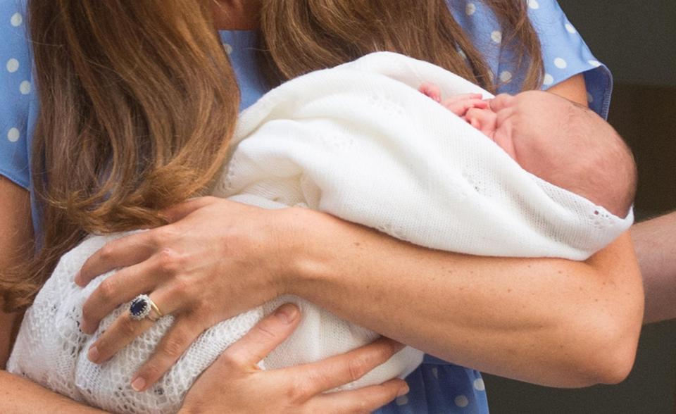  This was the first glimpse the world saw of Prince George almost five years ago