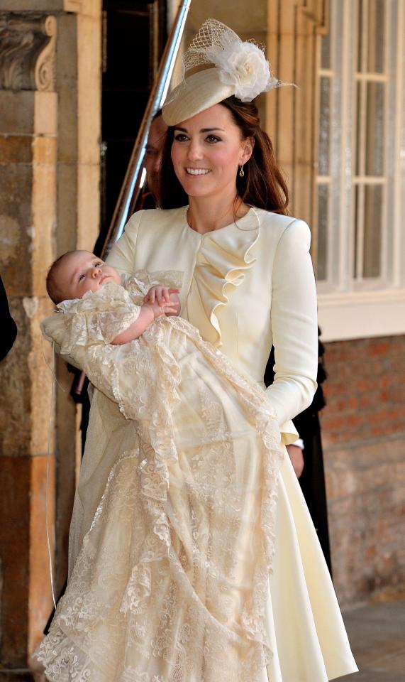  She wore cream Sarah Burton for Prince George's christening