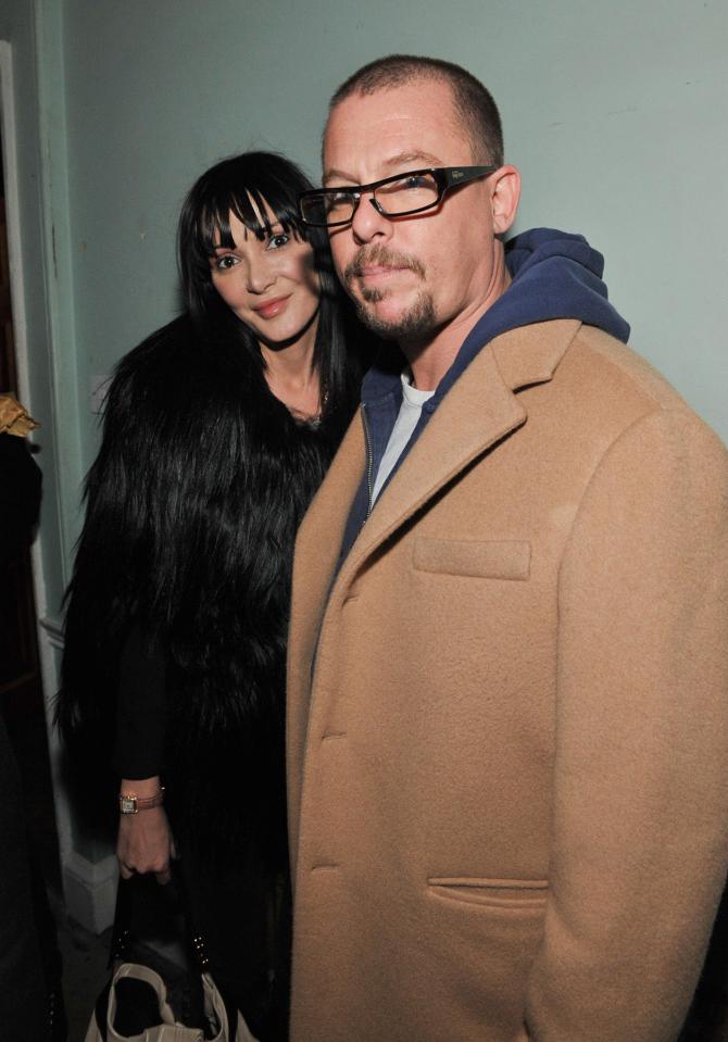  Neilson was best friends with fashion designer Alexander McQueen (both pictured in 2009)