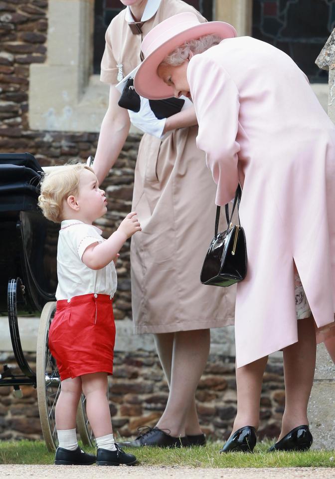  Prince George's red shorts stole the show at Charlotte's christening