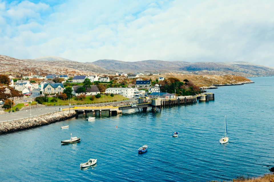 Village of Tarbert on the Isle of Harris