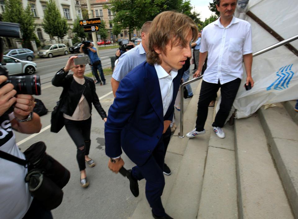  Modric is accused of making a false statement during the trial of former Croatian FA official Zdravko Mamic