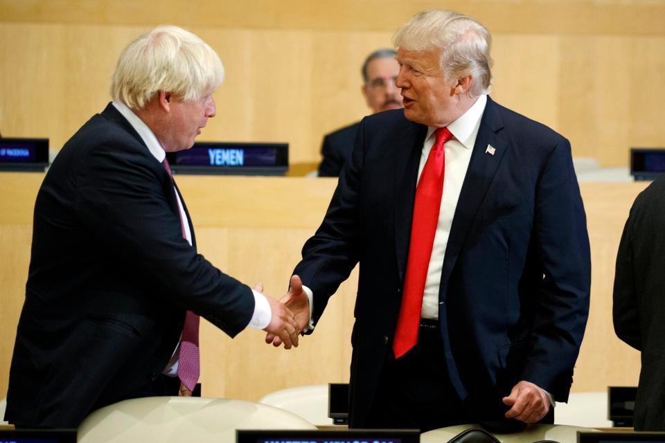  Donald Trump called Boris Johnson his "friend"