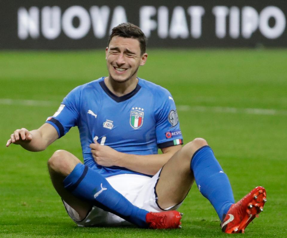  Matteo Darmian has won 36 caps for Italy, who failed to reach the World Cup