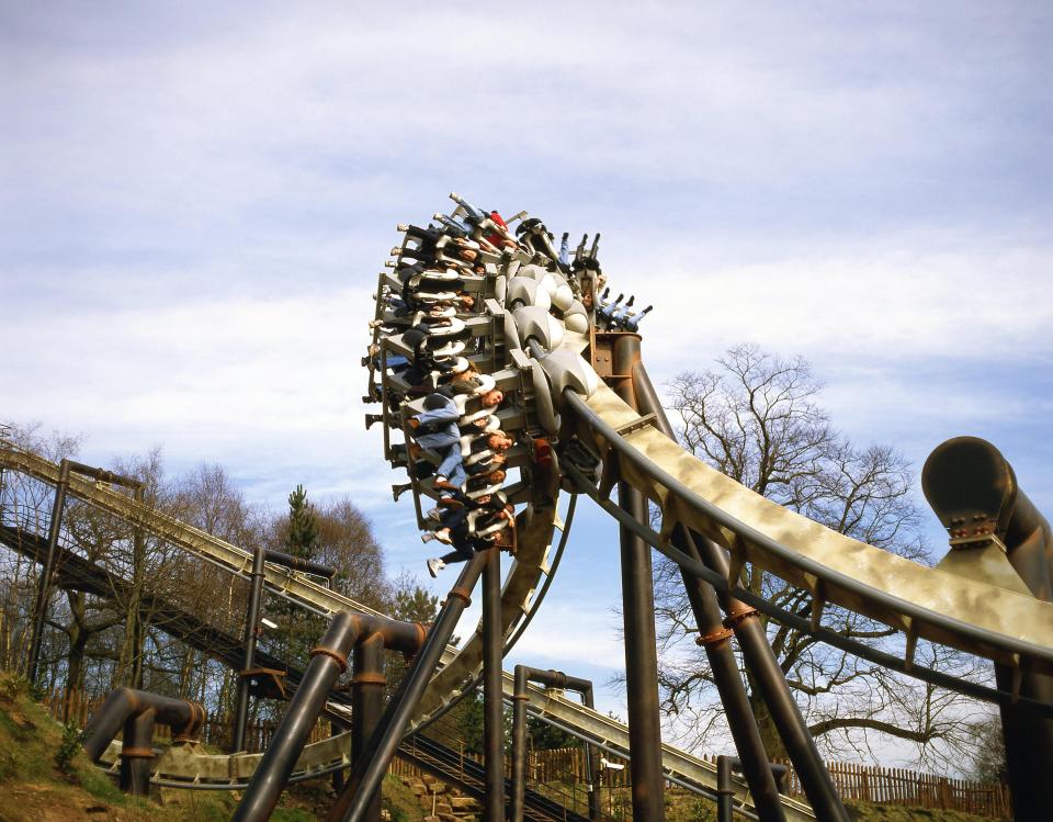  Rides such as Alton Towers' Nemesis are huge fun - but can leave some feeling a bit sick