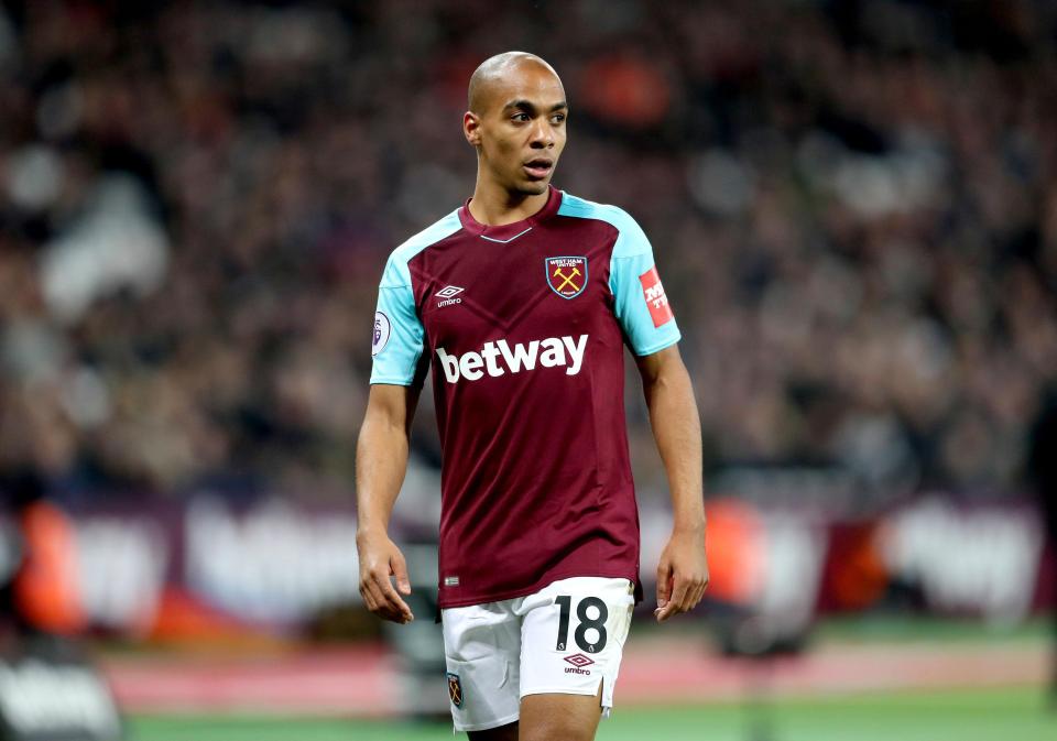  The Portuguese international joined the Hammers in January.