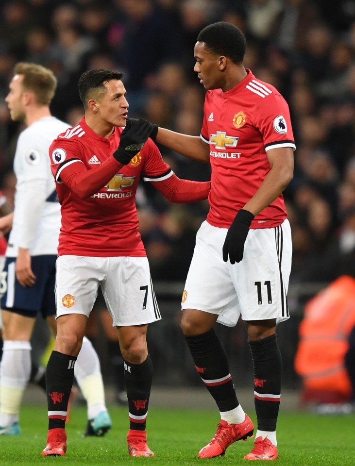 Since Sanchez's arrival in January, Martial has found himself sidelined more regularly