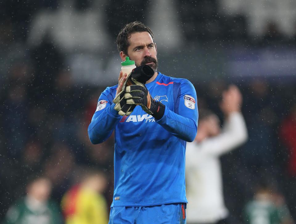  Scott Carson was part of Derby's unsuccessful promotion campaign last season