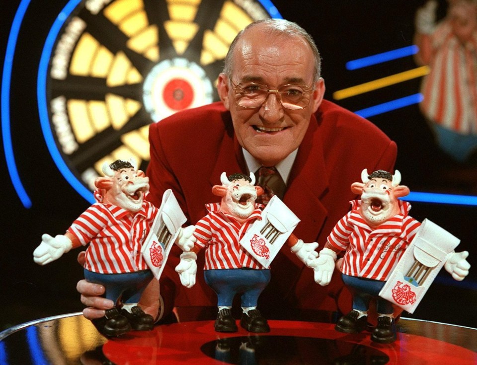 Bullseye, hosted by Jim Bowen, was a popular darts-based TV game show