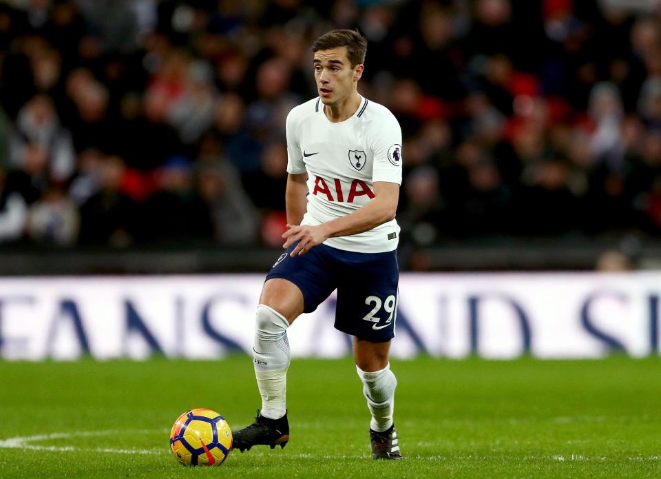  Harry in action for Spurs