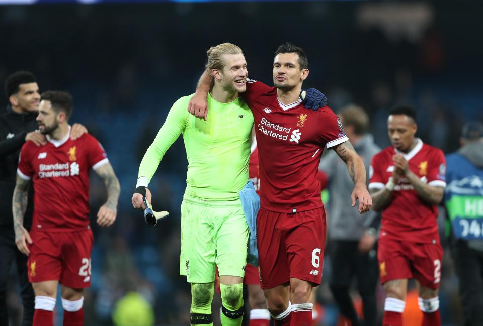  Dejan Lovren has jumped to the defence of Loris Karius