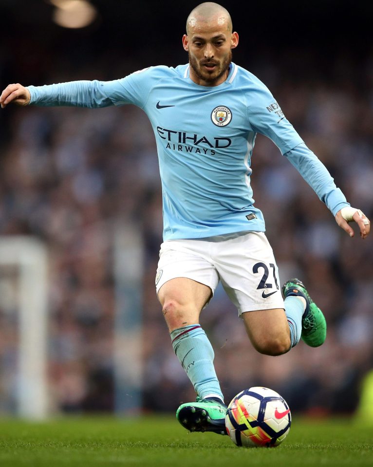  David Silva has been a stand-out player for Man City in eight years at the Etihad