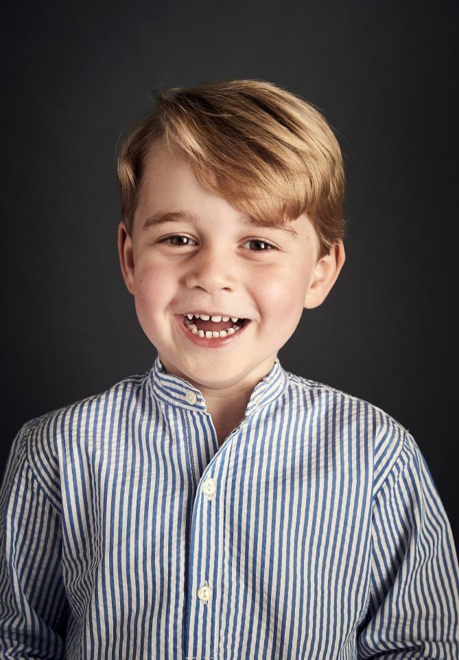  4th birthday... the four-midable Prince flashes his new trademark grin