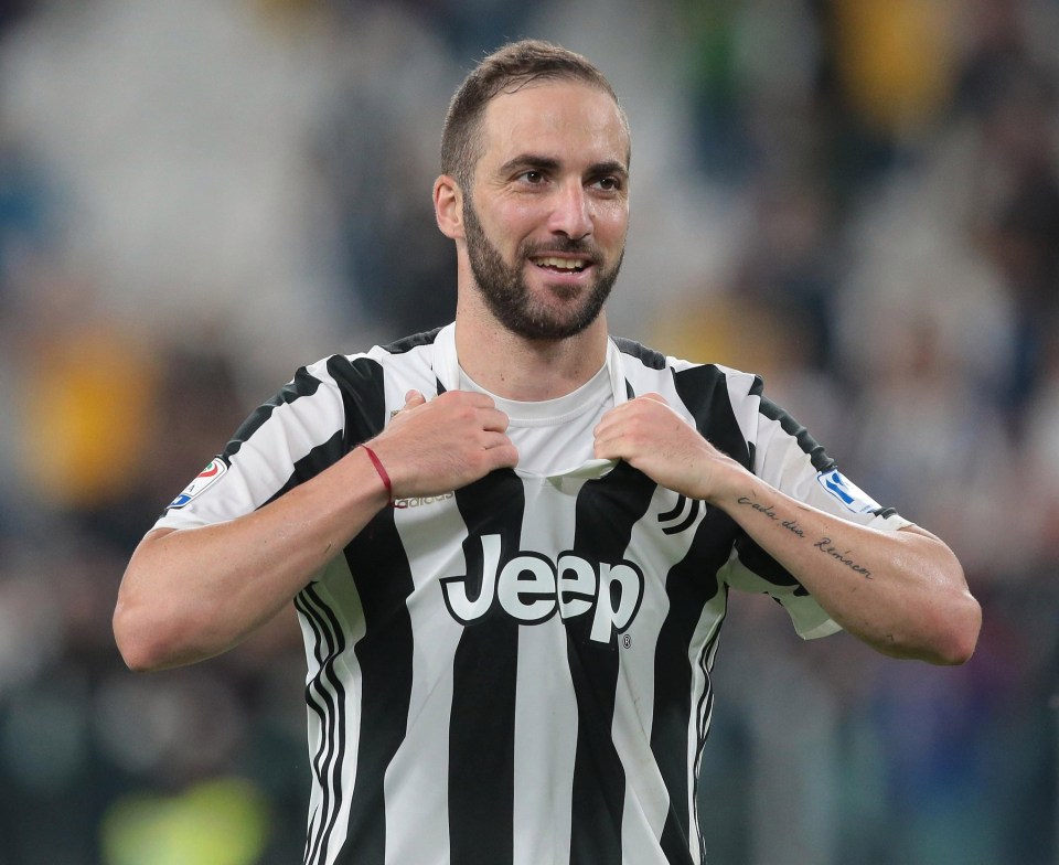 Higuain has 55 goals in two seasons with Juve after an £80m move from Napoli