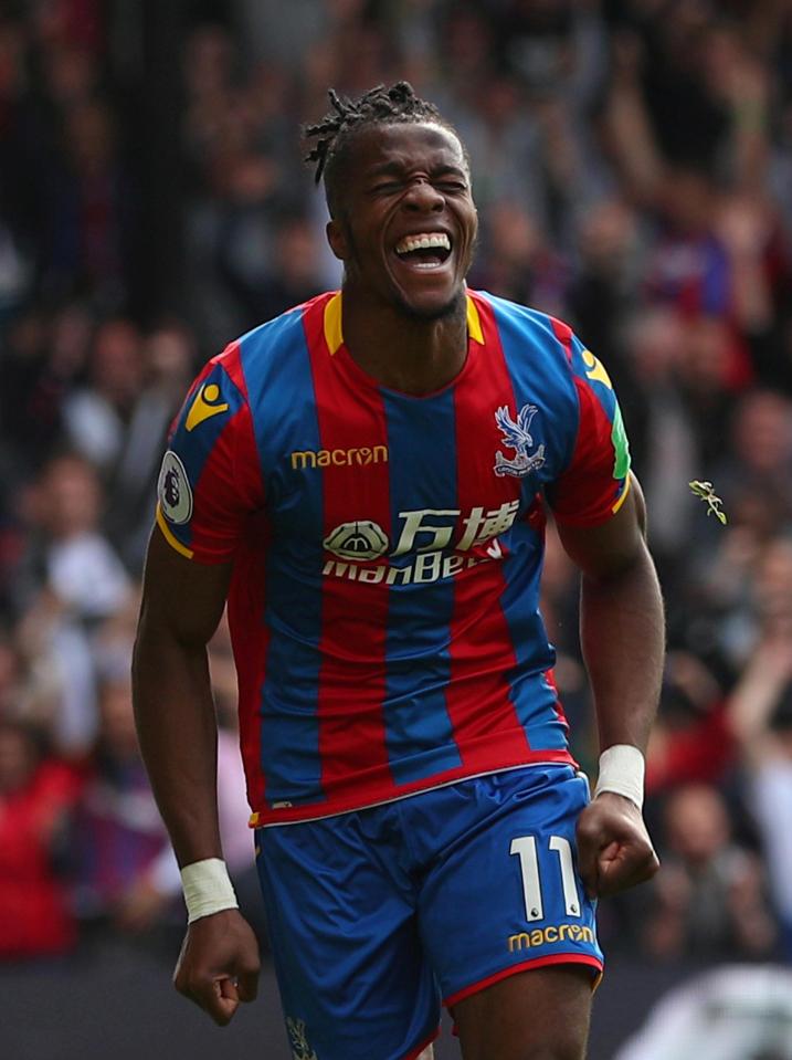  Wilfried Zaha was named Crystal Palace's Player of the Year for the third season running in May