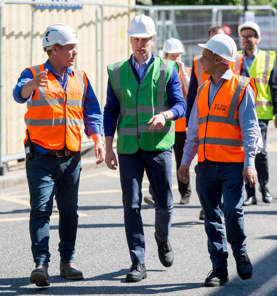  Prince William helped out with the build that took nine weeks to complete