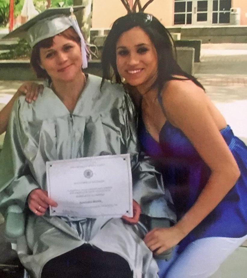  Meghan with Samantha at her graduation in 2008