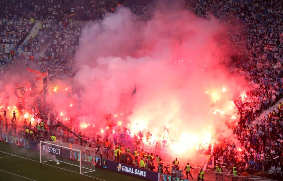  The crowd disturbances also led to Marseille being hit with an £89k fine