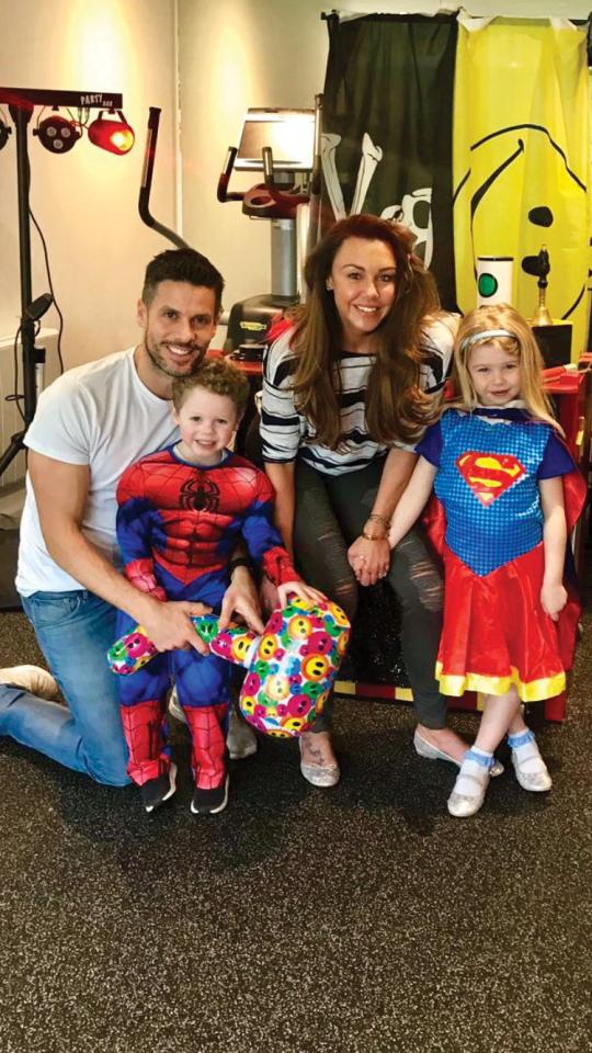  Michelle with husband Hugh, daughter Faith and son Aaron