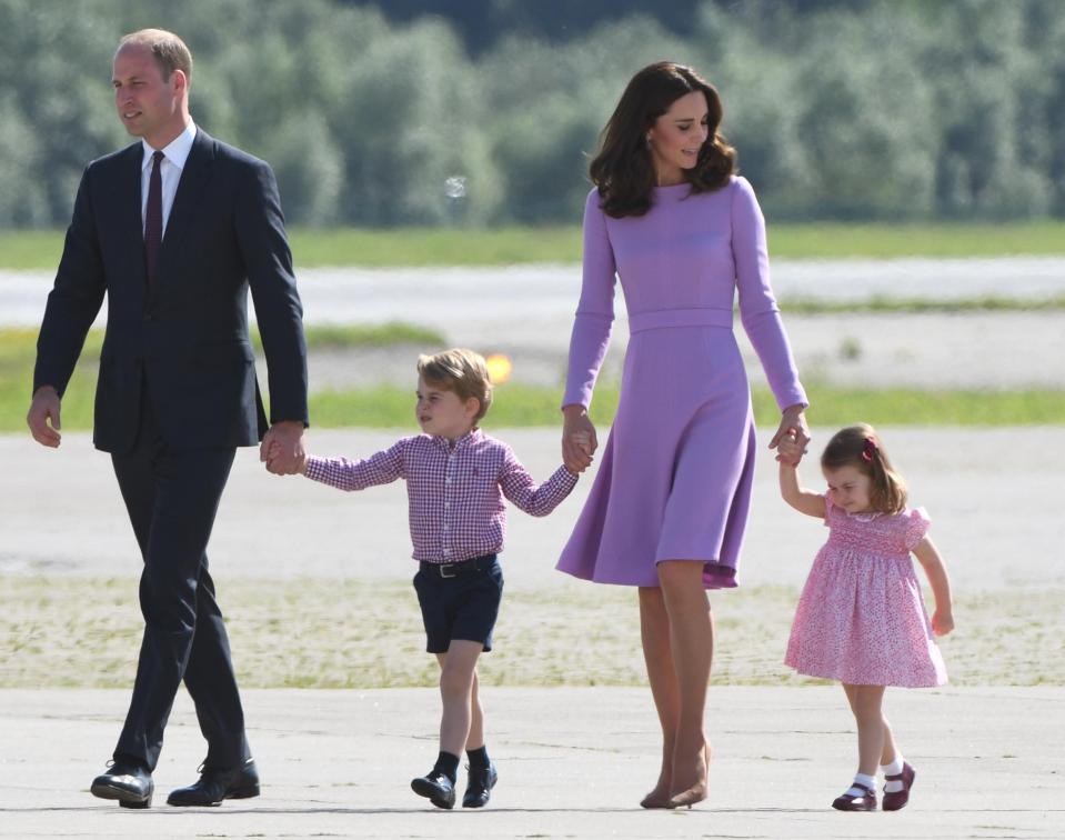  The Cambridges as a family of four on a visit to Germany in July 2017