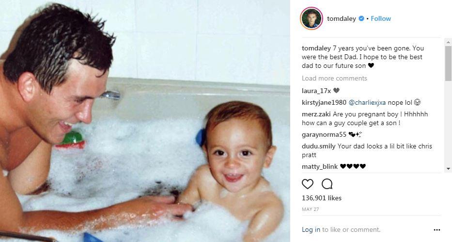  Tom often posts tributes to his late father Robert who died of a brain tumour in 2011