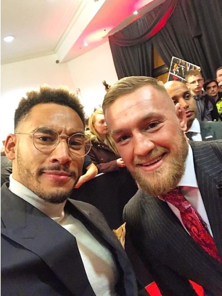  Pals of Josh, here with Conor McGregor, who would get to see the snaps are now calling the club the 'DM Society'