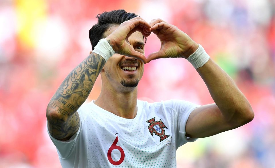  Portugal defender Jose Fonte was spotted doing it against Morocco