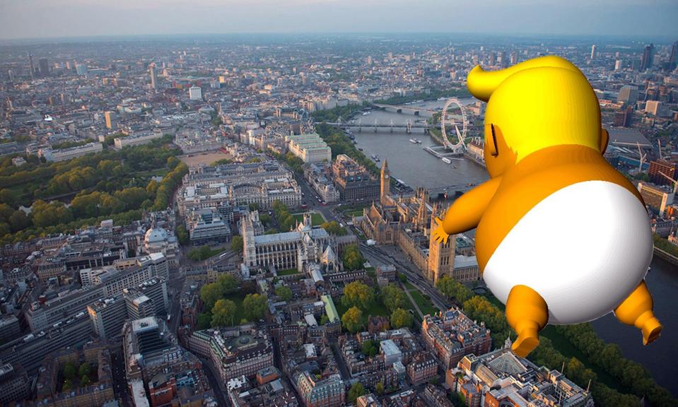  The blimp will be floated in Parliament Square Garden next Saturday