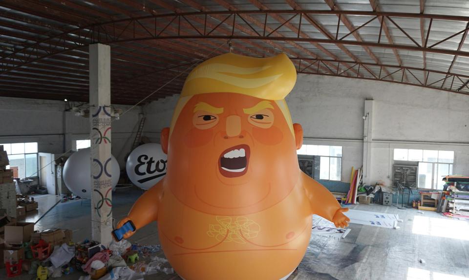  The 'Trump baby' is set to fly in London during the President's visit