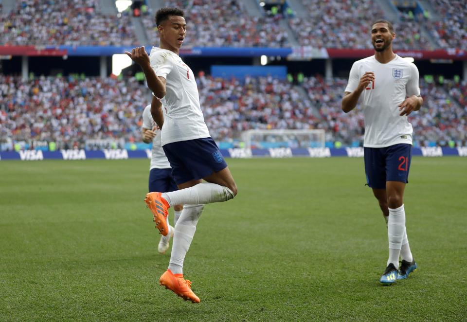  Jesse Lingard was one of a number of players to take inspiration from popular video game Fortnite