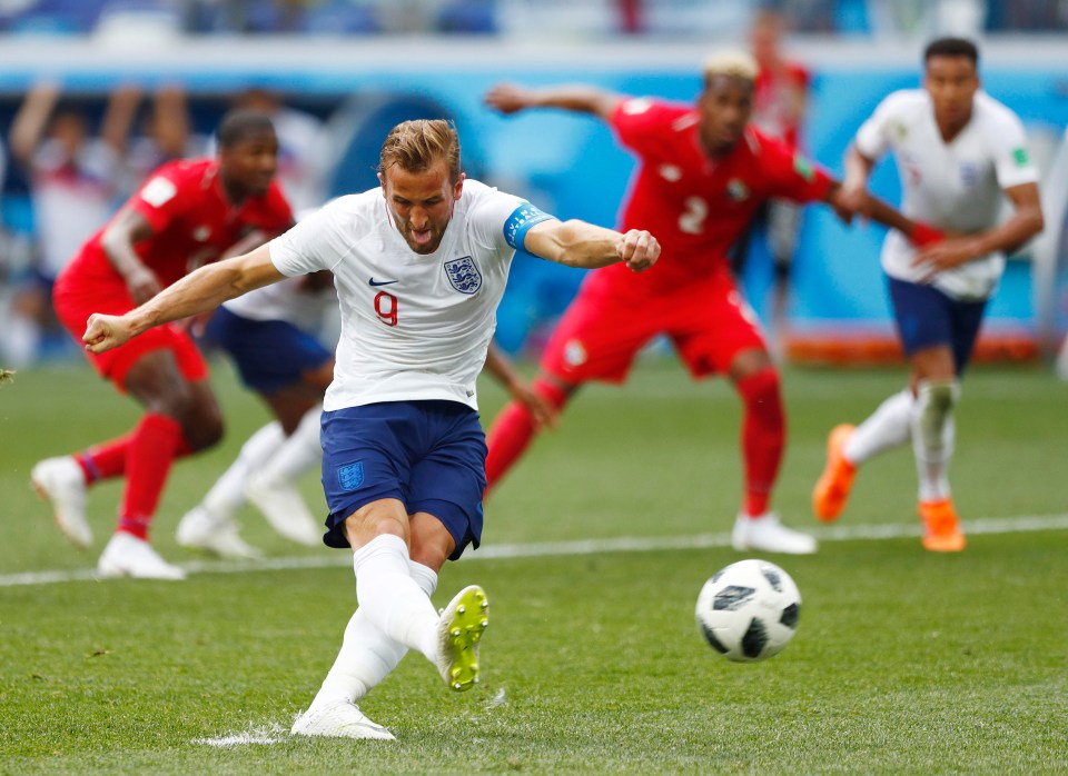 Harry Kane has scored five goals for England at the World Cup