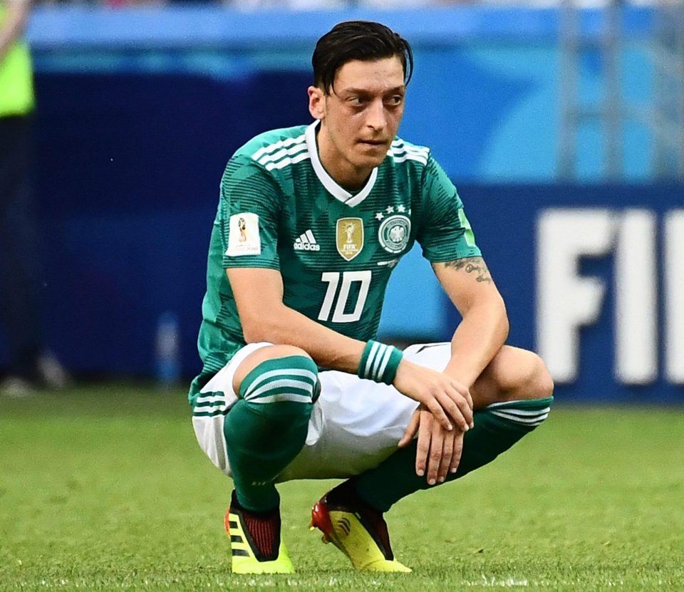  Ozil retired from international football following Germany's miserable World Cup in Russia