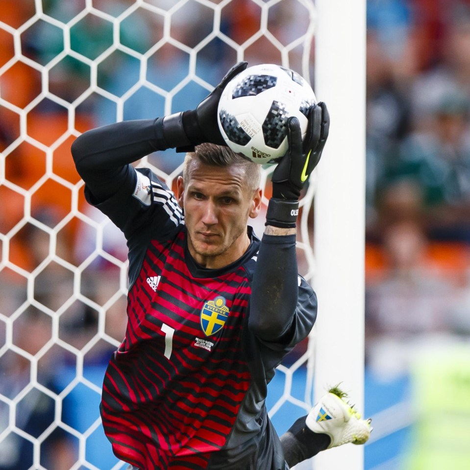 Swedish goalkeeper Robin Olsen has been in brilliant form and was man of the match against Germany