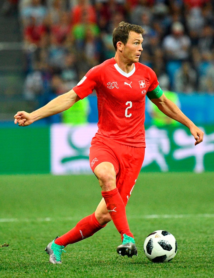 Stephan Lichtsteiner had only missed 25 minutes of tournament football for Switzerland since 2008 but is suspended for the Sweden game