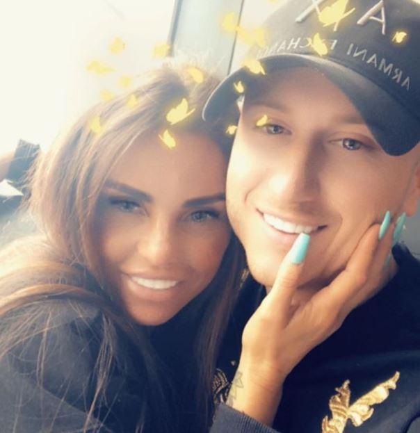  Katie Price posted this loved up snap to Instagram with Kris Boyson