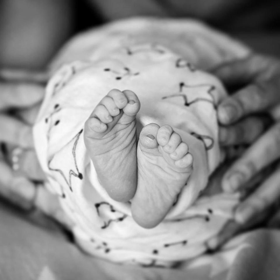  The couple announced their baby's birth in a sweet Instagram post