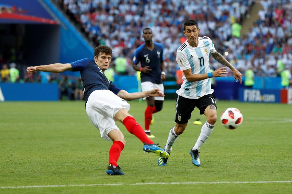  Pavard's strike could win him the goal of the tournament prize