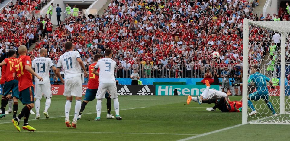  Russia veteran Sergei Ignashevich blunders as nets an own goal without even looking at the ball