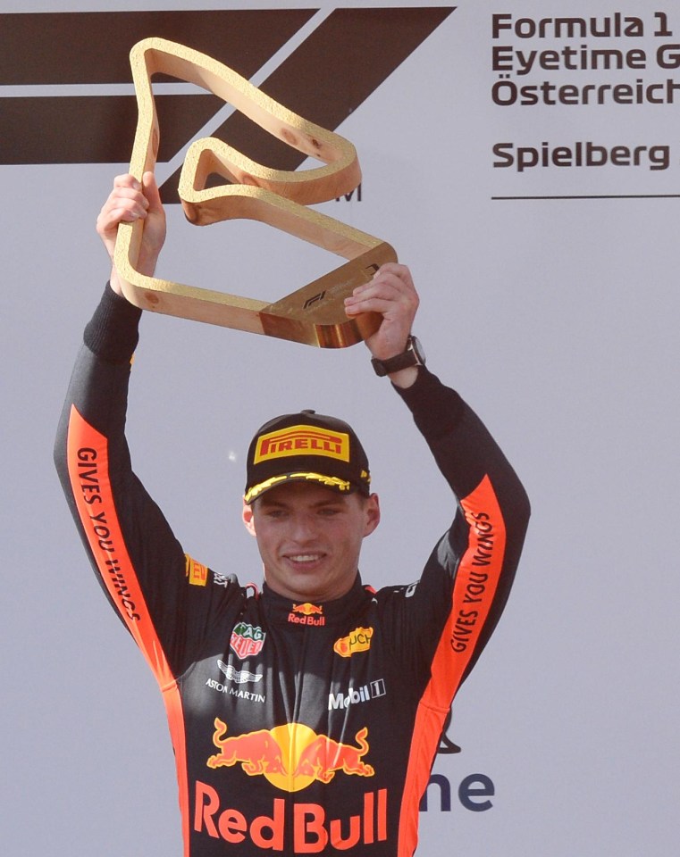 Verstappen took the chequered flag in Austria in Red Bull’s home Grand Prix