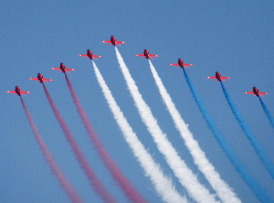  Officials believe the Red Arrows team can help sell post-Brexit Britain when they go on tour to the US