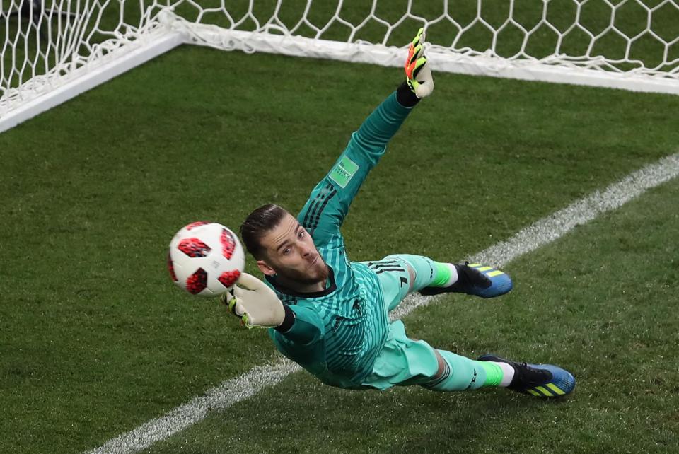  De Gea was beaten by all four of Russia's penalties in the shoot-out