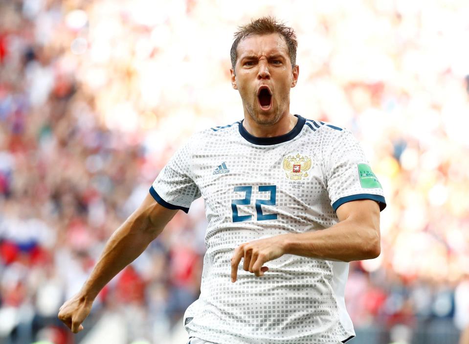  Artem Dzyuba will likely cause problems for Croatia's defence