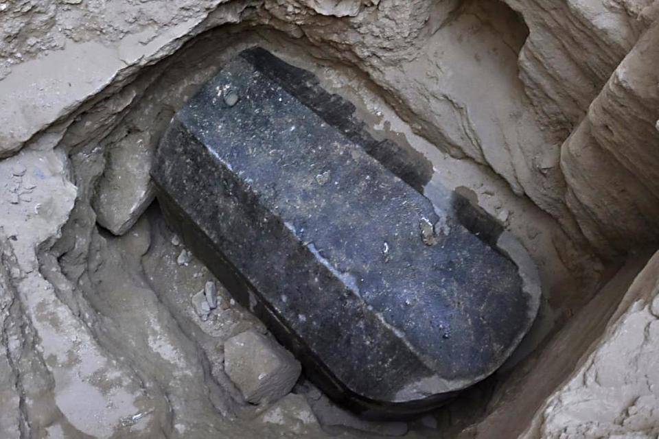  The mysterious black sarcophagus measures six feet tall, and nine foot long