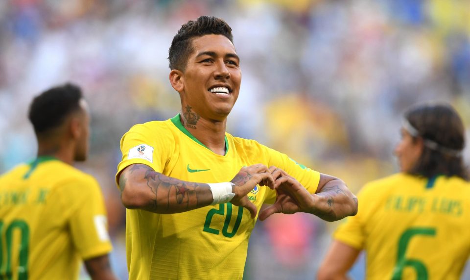  Roberto Firmino did it after scoring against Mexico - as did Neymar