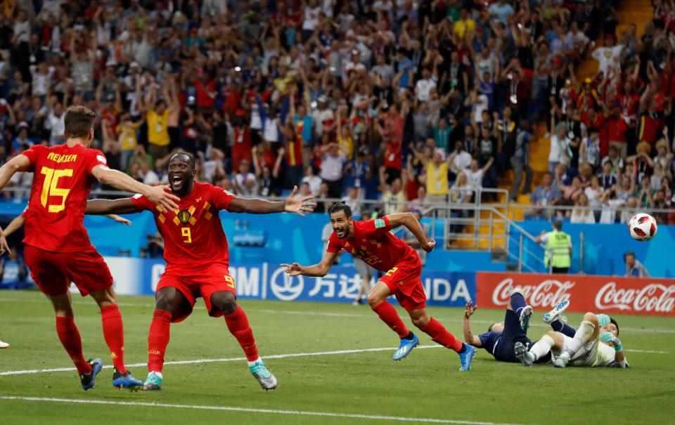  Nacer Chadli was the hero as Belgium beat Japan 3-2 in the last-16