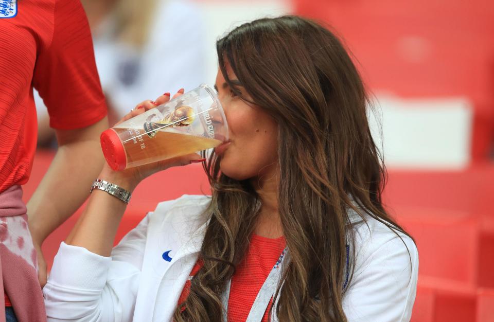  Becky Vardy has enjoyed a couple of boozy nights in Russia