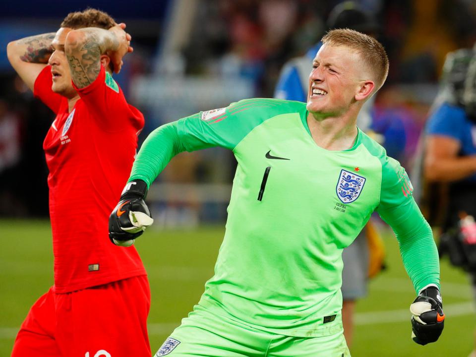  Pickford was ecstatic after England's win